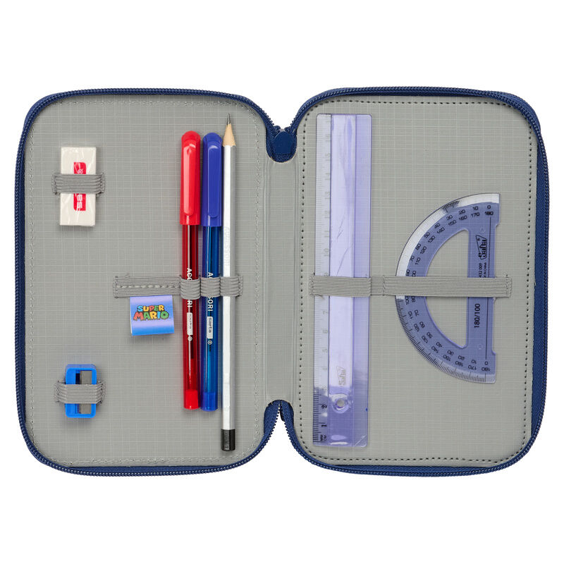 Super Mario Bros Mamma Mia triple pencil case 37pcs - Image 5