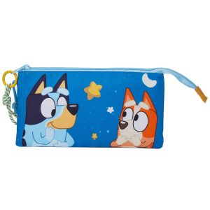 Bluey triple pencil case