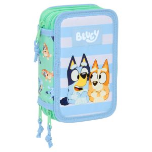 Bluey Sisters triple pencil case 37pcs