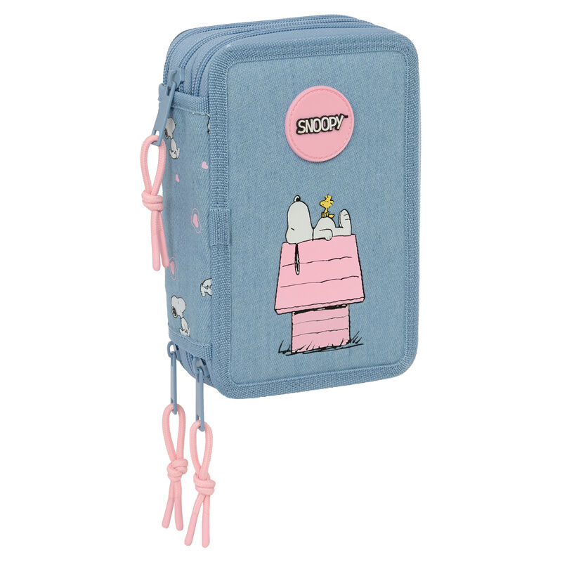 Peanuts Snoopy triple pencil case 37pcs - Image 2