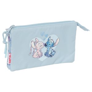 Disney Stitch triple pencil case
