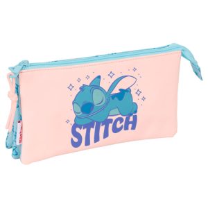 Disney Stitch Ohana triple pencil case