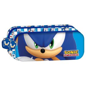 Sonic the Hedgehog triple pencil case