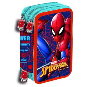 Marvel Spiderman Web triple pencil case