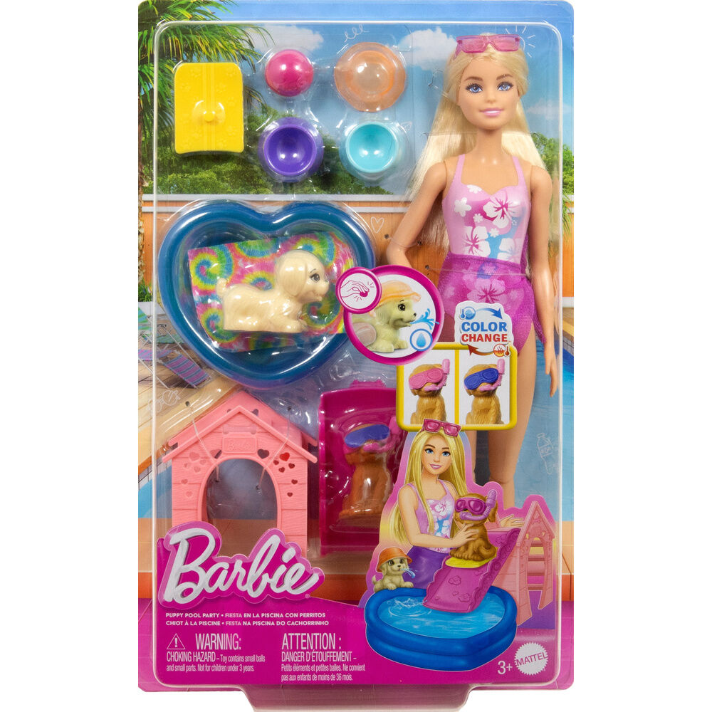Barbie Doll Pool puppies