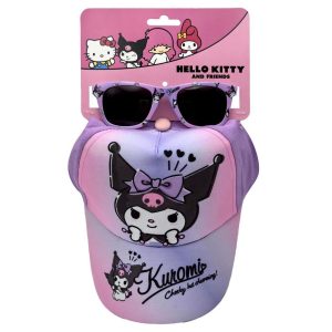 Hello Kitty Kuromi set cap + sunglasses