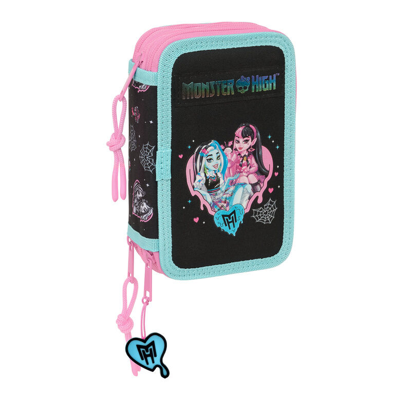 Monster High triple pencil case 37pcs - Image 2