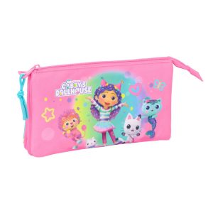 Gabbys Dollhouse Confetti triple pencil case