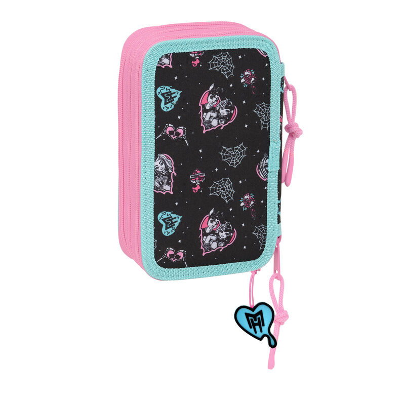 Monster High triple pencil case 37pcs - Image 3