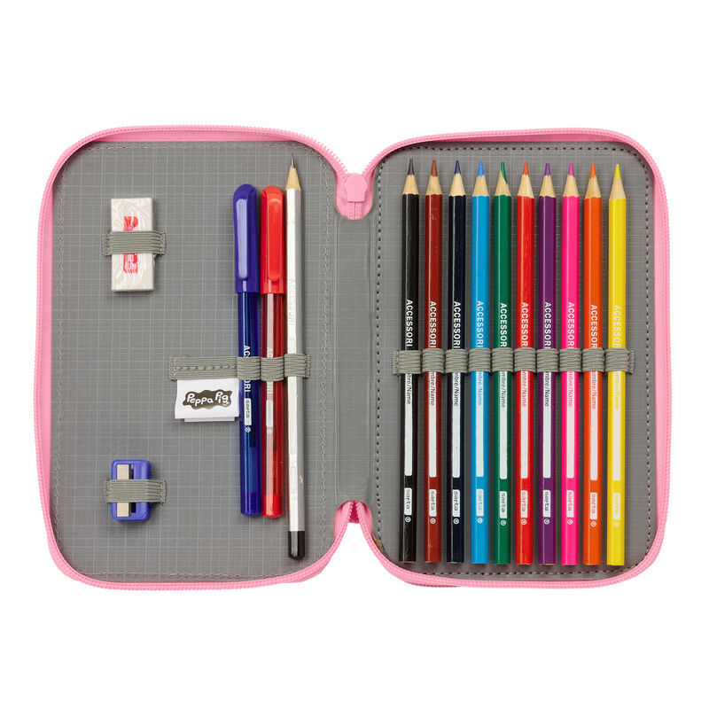 Peppa Pig Baby Pig double pencil case 29pcs - Image 5