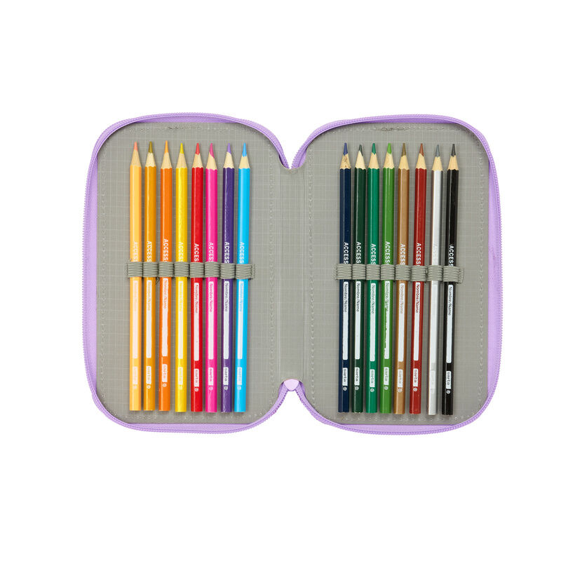 Unicorn Academy triple pencil case 37pcs - Image 6