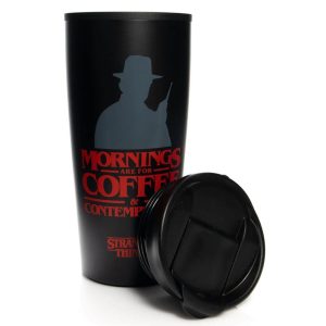 Stranger Things Coffe and Contemplation travel mug