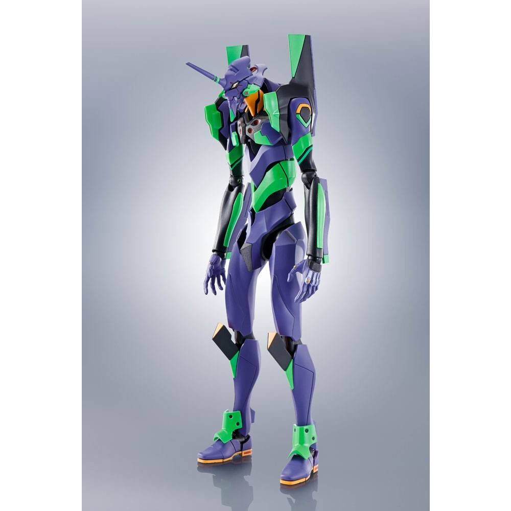 Evangelion: 3.0+1.0 Thrice Upon a Time Evangelion Test Type-01 + Spear of Cassius Renewal Color Edition Reissue Robot Spirits figure 17cm