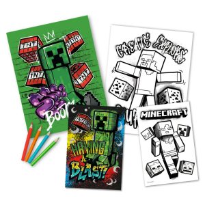 Minecraft Colouring set