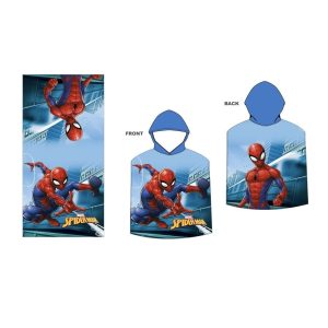 Marvel Spiderman microfibre poncho towel