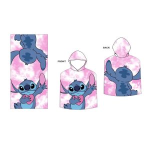 Disney Stitch microfibre poncho towel