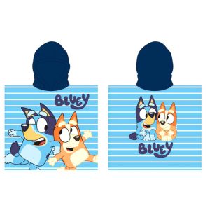 Bluey microfibre poncho towel