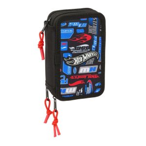Hot Wheels triple pencil case 37pcs
