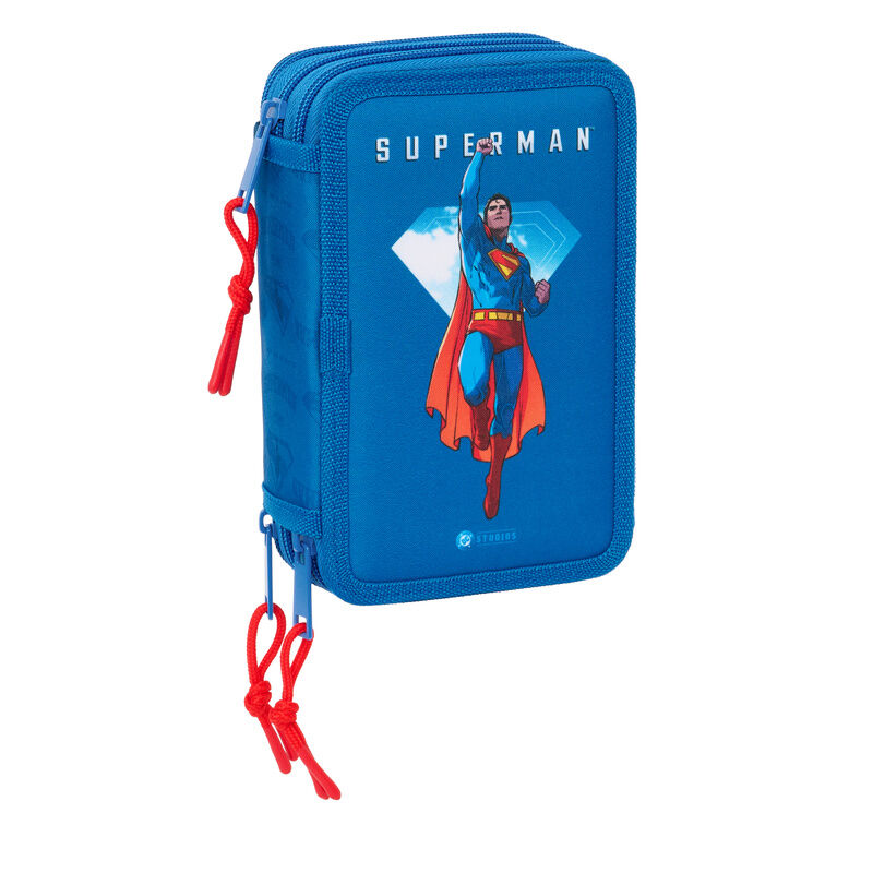 DC Comics Superman triple pencil case 37pcs - Image 2