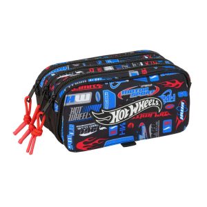 Hot Wheels triple pencil case