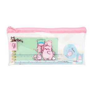 Pembe The Pink Cat stationery set