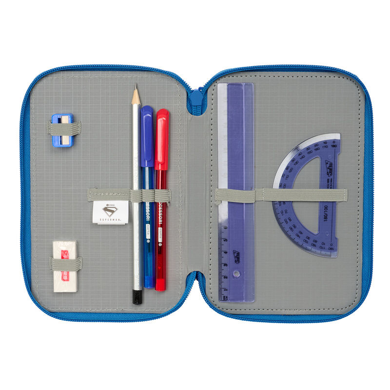 DC Comics Superman triple pencil case 37pcs - Image 5