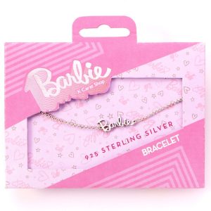 Barbie Name Logo sterling silver bracelet