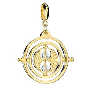 Harry Potter Time Turner sterling silver gold plated slider charm