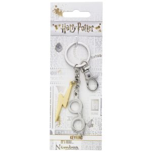 Harry Potter Lightning Bolt & Glasses keyring