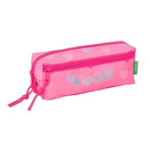 Benetton Heart triple pencil case