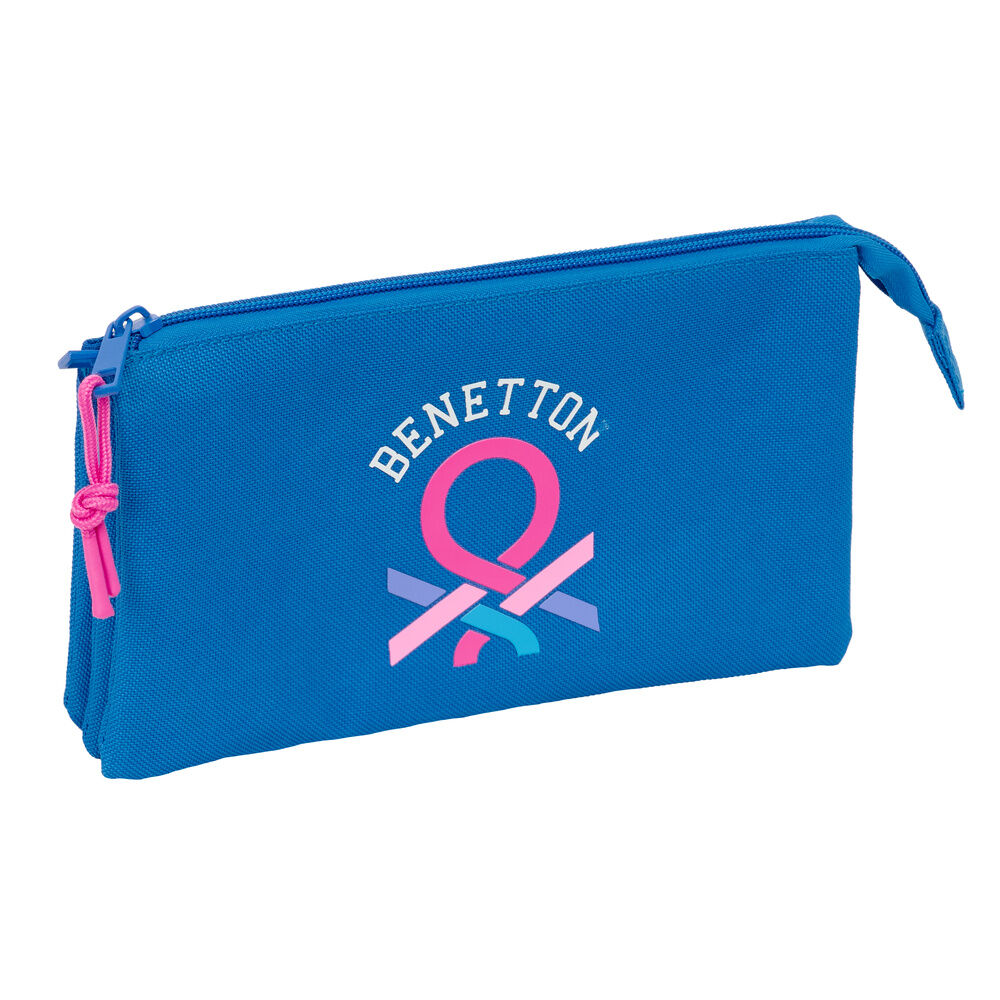 Benetton Azulene triple pencil case