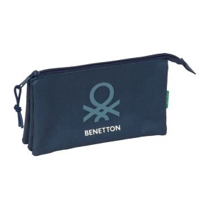 Benetton Anthracite triple pencil case