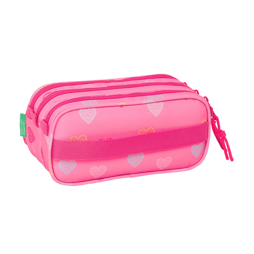 Benetton Heart triple pencil case - Image 3