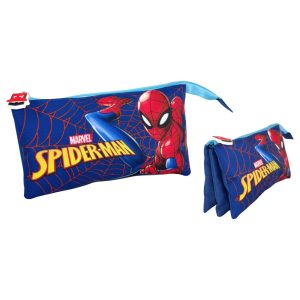 Marvel Spiderman Web triple pencil case