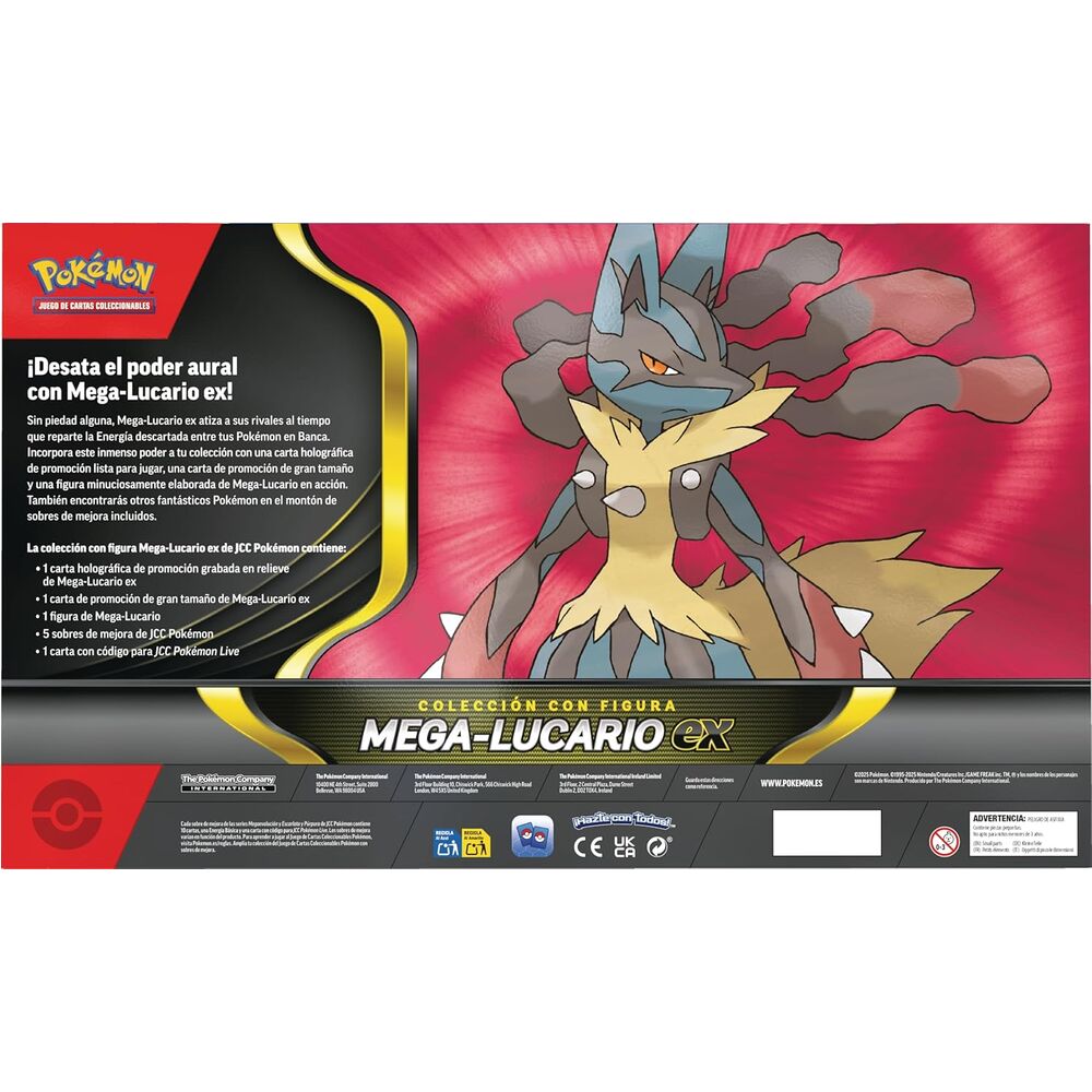 Latin American Pokemon Mega Lucario Ex Blister set collectible cards - Image 5