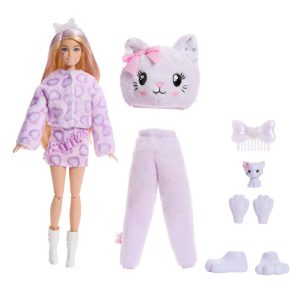 Barbie Sweet Ties Cutie Reveal Lilac Kitten doll