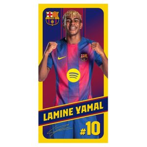 F.C Barcelona Lamine Yamal microfibre beach towel