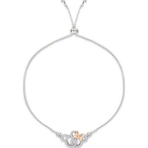 Disney Mickey & Minnie sterling silver bracelet