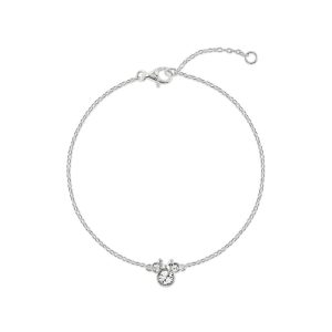 Disney Minnie April sterling silver bracelet