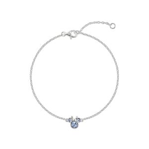 Disney Minnie December sterling silver bracelet