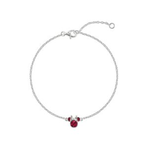 Disney Minnie July sterling silver bracelet