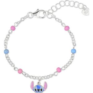 Disney Stitch charm sterling silver bracelet