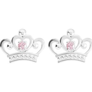 Disney Princess Crown sterling silver earrings