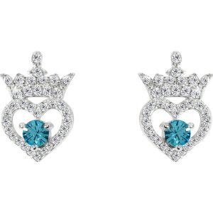 Disney Princess March sterling silver earrings