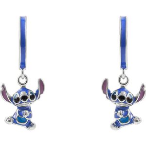 Disney Stitch Charm sterling silver earrings