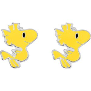 Peanuts Snoopy Woodstock sterling silver earrings