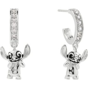 Disney Stitch Charm sterling silver earrings