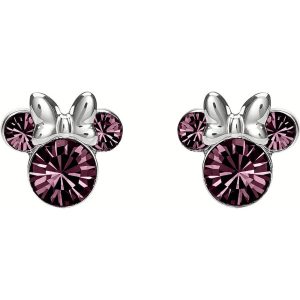 Disney Minnie February sterling silver earrings