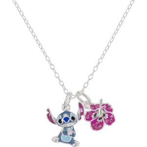Disney Stitch Charm sterling silver necklace