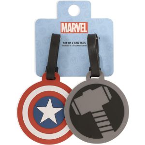 Marvel Avengers set of 2 luggage labels